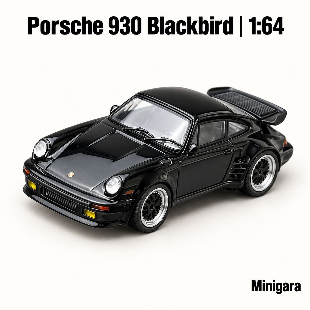Porsche 930 Blackbird đen