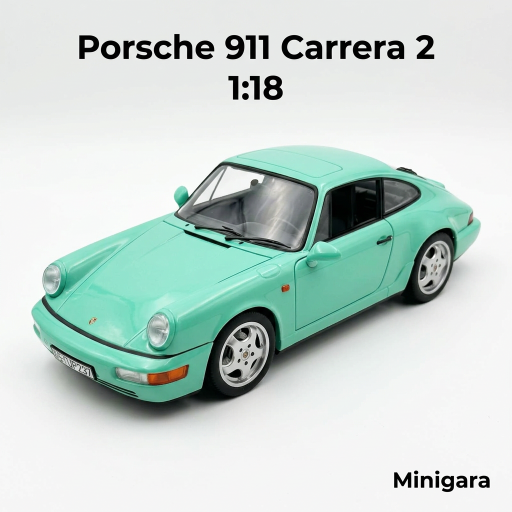 Porsche Carrera 2 xanh mint mui cứng