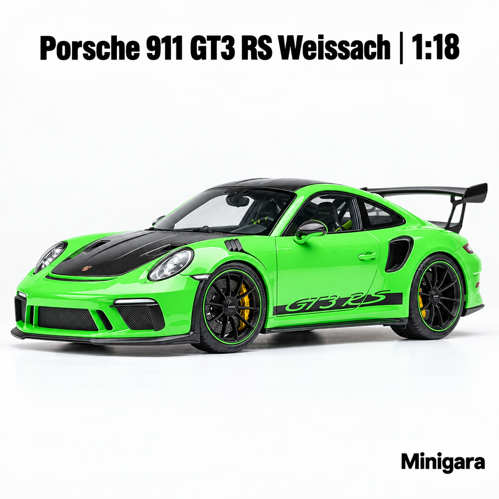 Porsche GT3 RS xanh lime, mui carbon