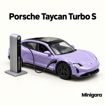 Porsche Taycan Turbo S kèm trụ sạc
