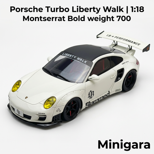Porsche Turbo Liberty Walk trắng