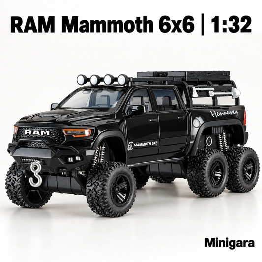 RAM Mammoth 6x6 đen cùng gear thật