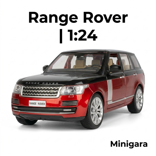Range Rover đỏ, mui và capo đen