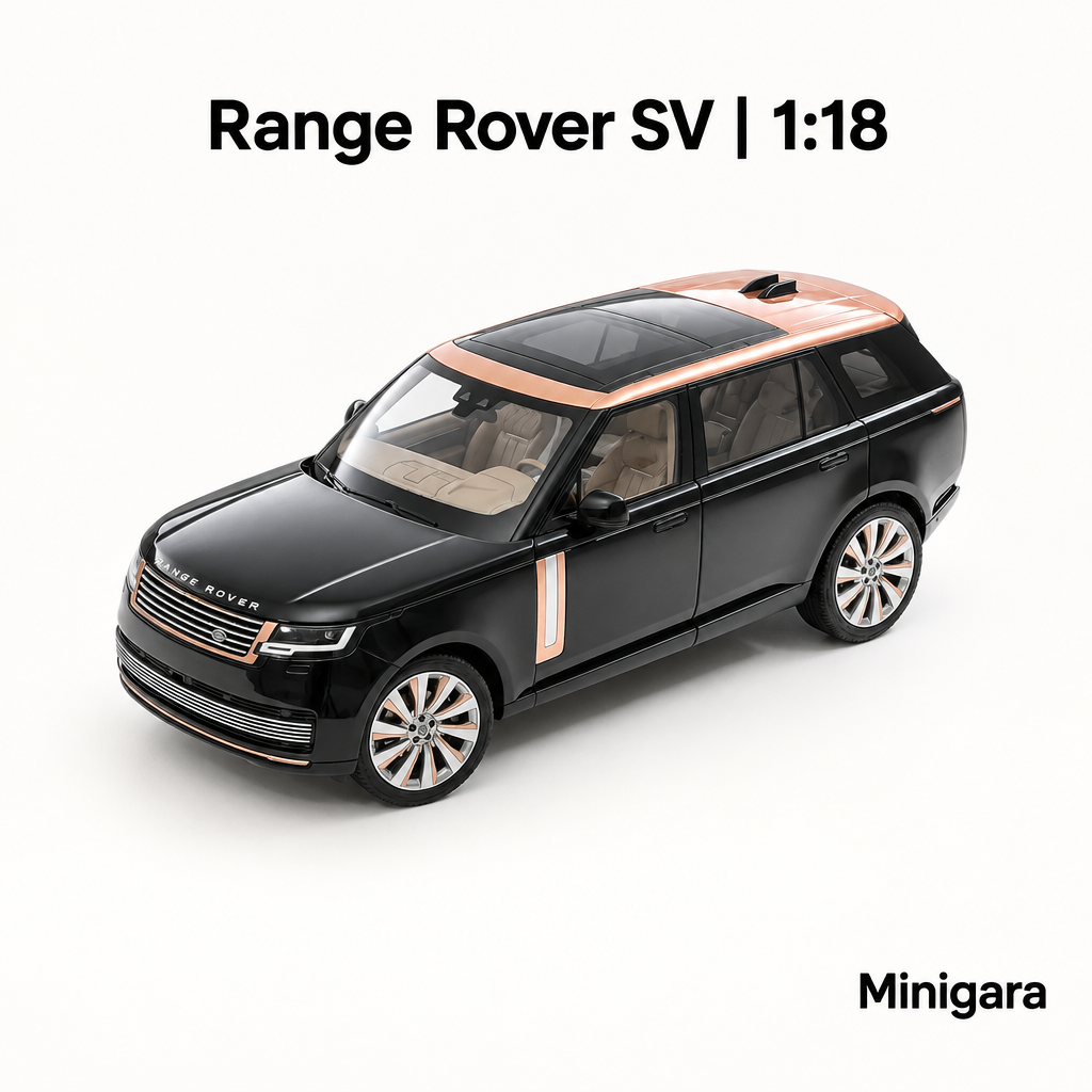 Range Rover SV đen, nóc màu đồng