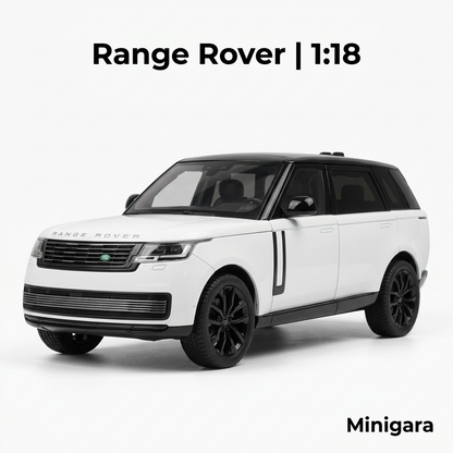 Range Rover trắng mui đen