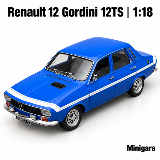 Renault 12 Gordini xanh sọc trắng