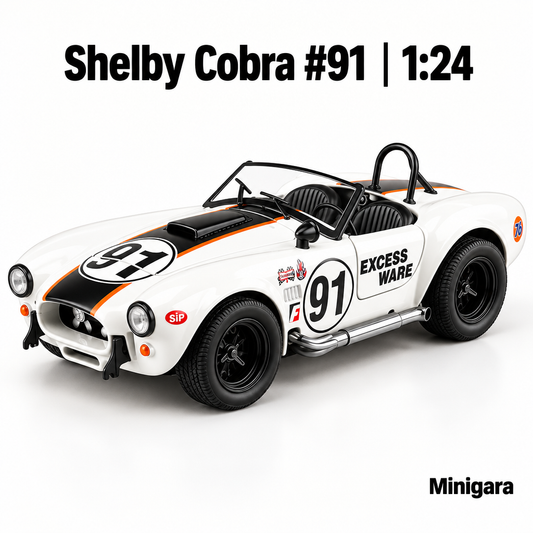 Shelby Cobra trắng số 91