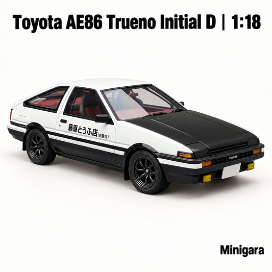 Toyota AE86 Initial D nắp máy đen