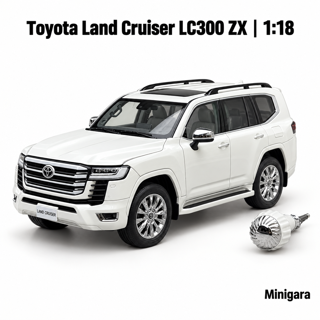 Toyota Land Cruiser LC300 ZX trắng, giữ chi tiết đi kèm