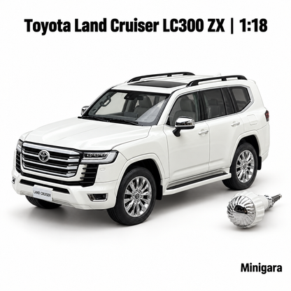 Toyota Land Cruiser LC300 ZX trắng, giữ chi tiết đi kèm