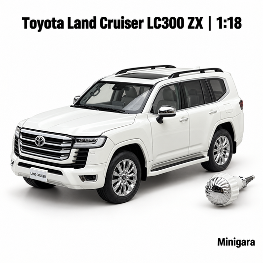 Toyota Land Cruiser LC300 ZX trắng, giữ chi tiết đi kèm