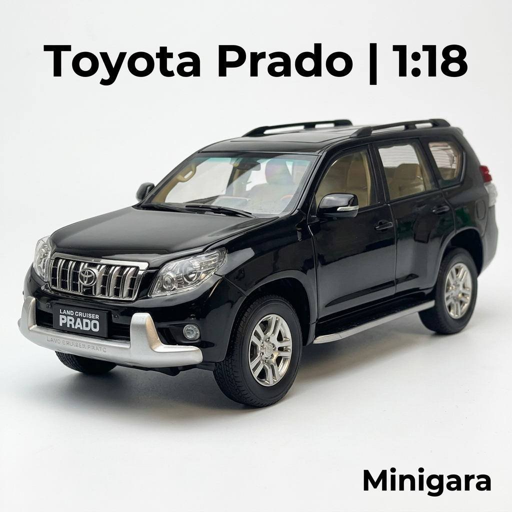 Toyota Prado đen nội thất nâu