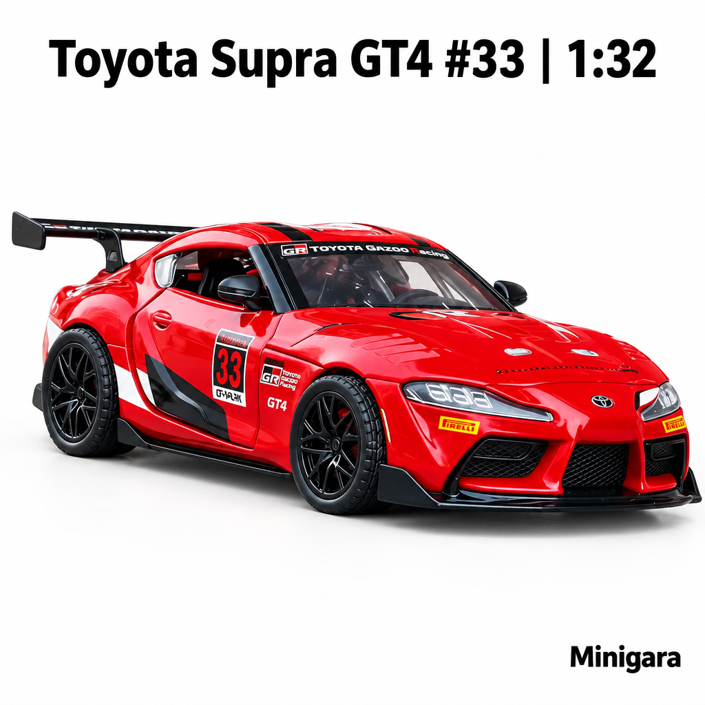 Toyota Supra GT4 đỏ số 33