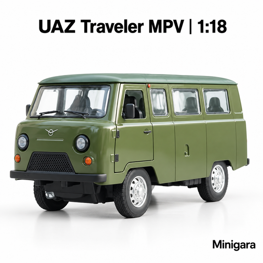UAZ Traveler MPV xanh olive